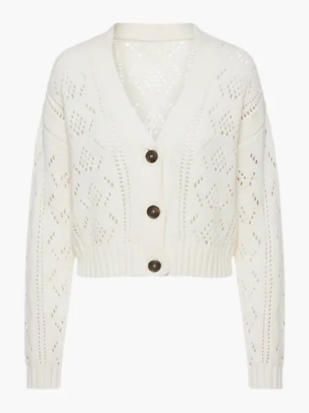 Cropped Knit Cardigan
